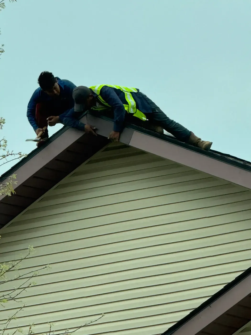 Commercial roof inspection documented in Carmel Arts District